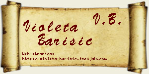 Violeta Barišić vizit kartica